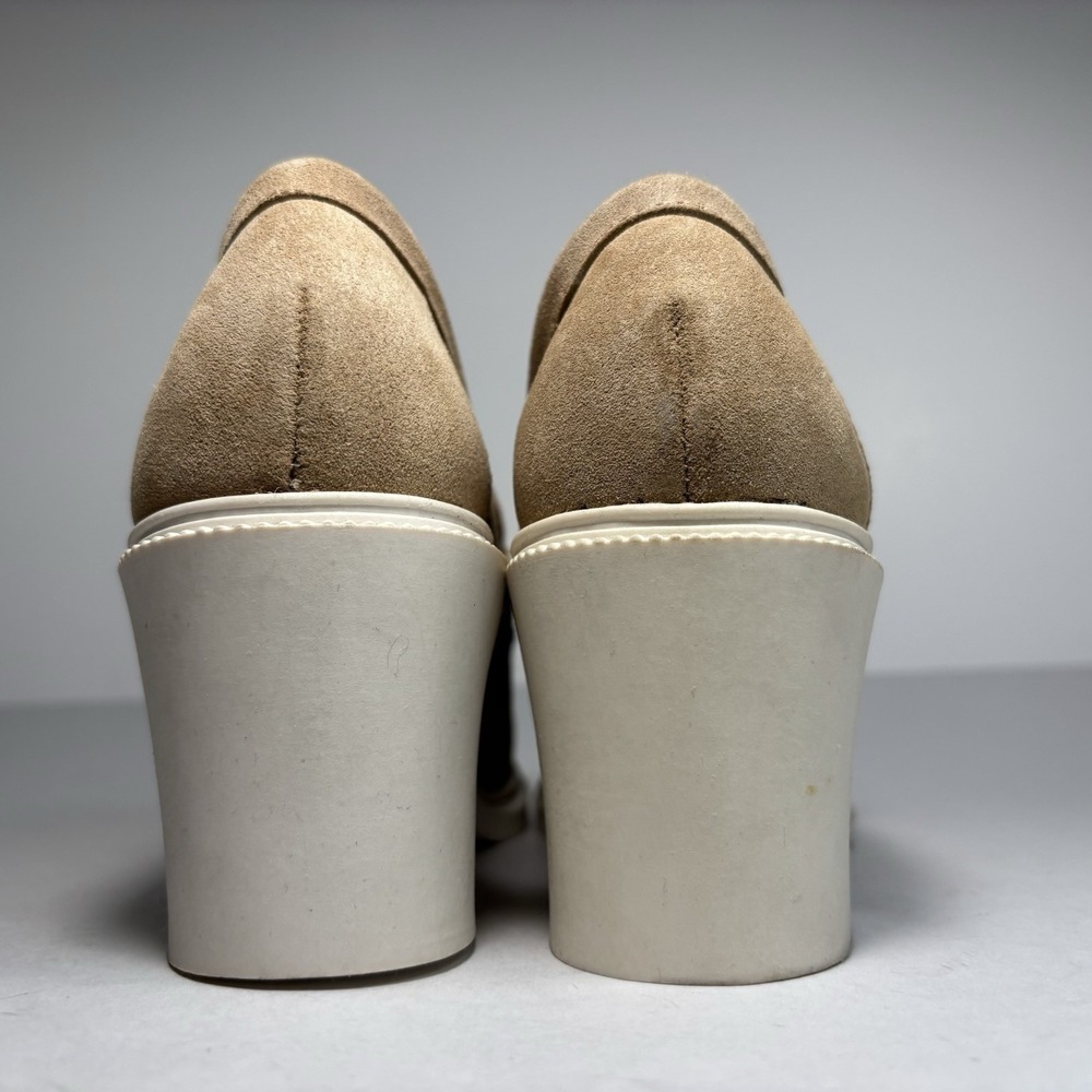 Womens Suede Heeled Loafers Size 6.5‎ B - Picture 4 of 9